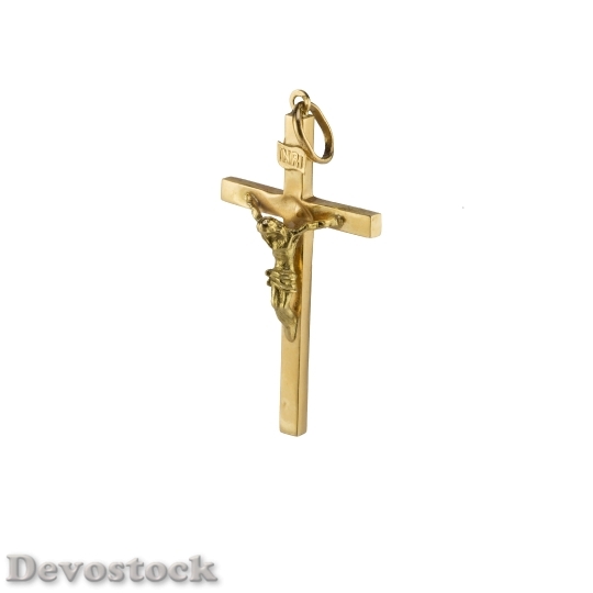 Devostock Cruz Gold Religion Christianity
