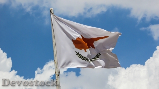 Devostock Cyprus Flag Waving Symbol