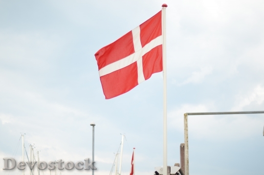 Devostock Danemark Flag Holiday North