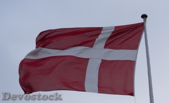 Devostock Dannebrog Flag Denmark Danish