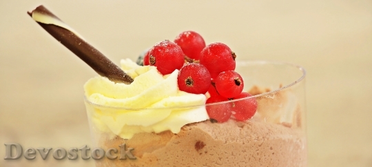 Devostock Dessert Chocolate Cream Sweet 0