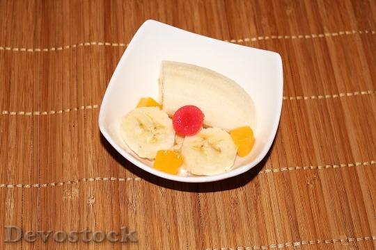 Devostock Dessert Fruit Fruits Banana