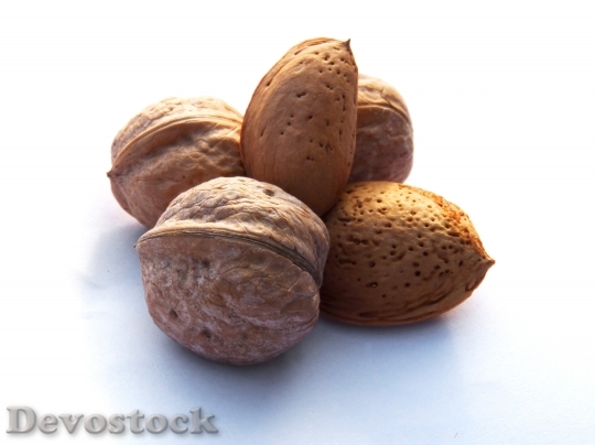 Devostock Dried Fruits Nuts Almonds 0