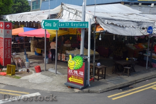 Devostock Durian Stalls