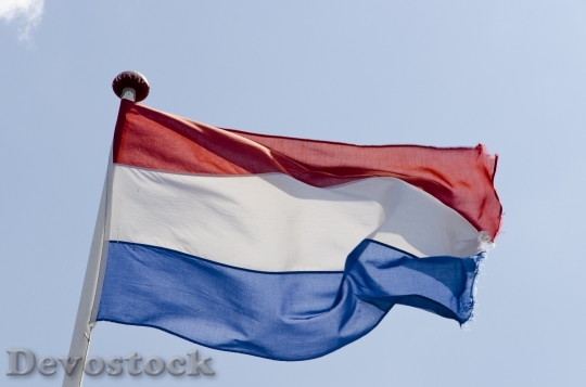 Devostock Dutch Flag Flag Red