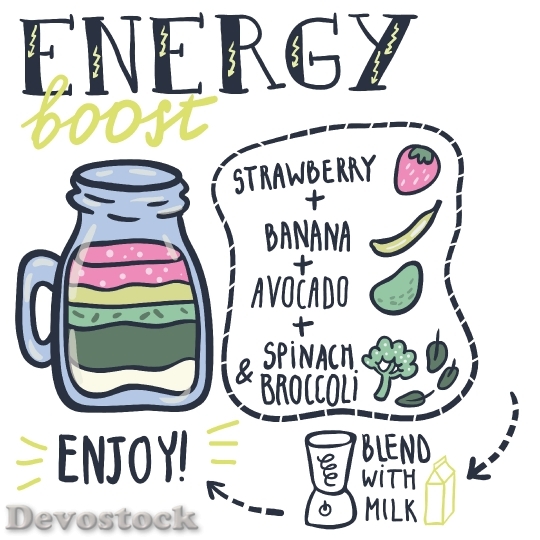 Devostock Energy Smoothie Health Food
