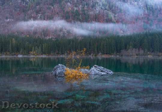 Devostock Fall Autumn Mysterious Lake