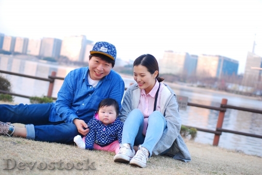 Devostock Family Korean Baby Smile