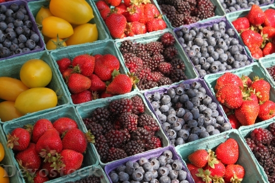 Devostock Farmers Market Berries Fruit