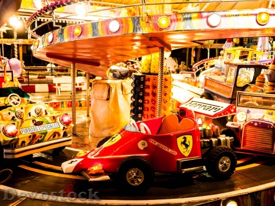 Devostock Ferrari Car Auto Carousel