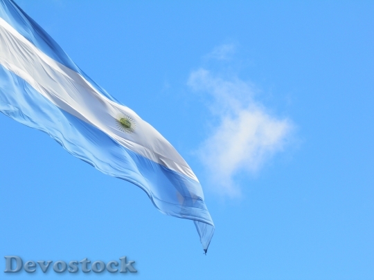 Devostock Flag Argentina Celeste 90420