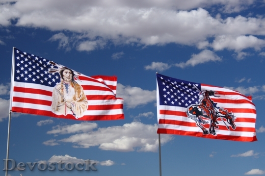 Devostock Flag Arizona Usa Monument