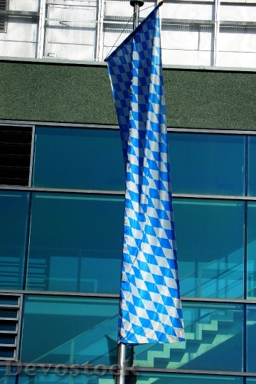 Devostock Flag Bavaria White Blue