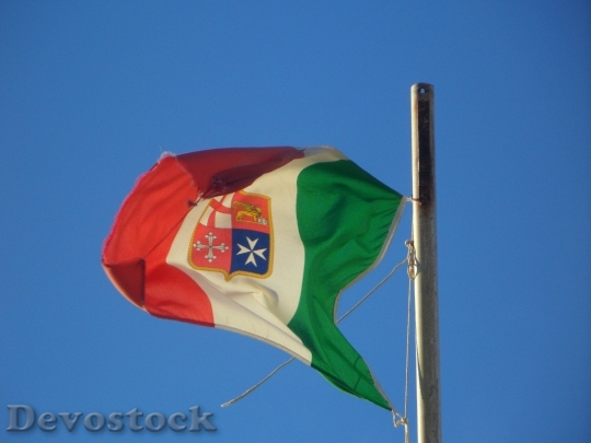 Devostock Flag Blow Sky Blue