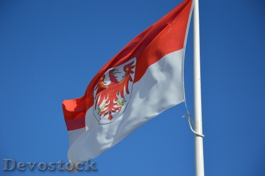 Devostock Flag Brandenburg Red Eagle