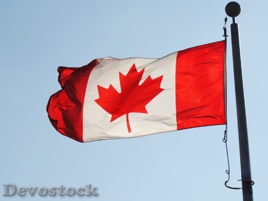 Devostock Flag Canadian Country Nation