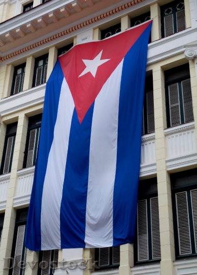 Devostock Flag Cuba Havana Revolution