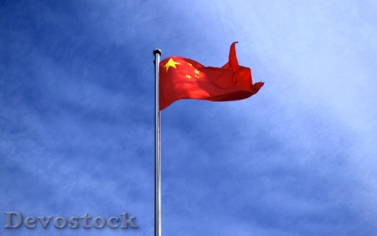 Devostock Flag Fly China Beijing