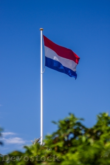 Devostock Flag Holland Netherlands Sky