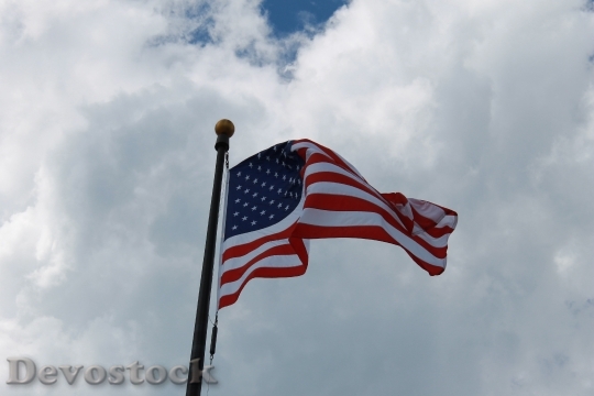 Devostock Flag Symbol Usa American