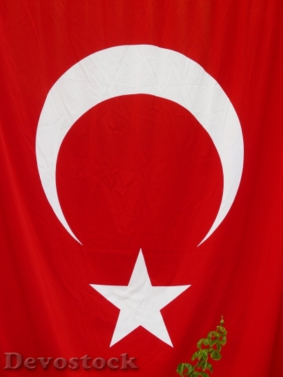 Devostock Flag Turkey Crescent Star