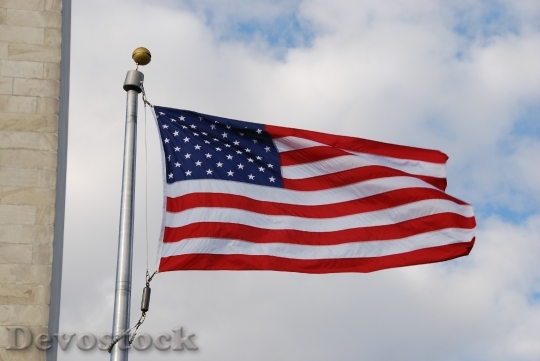 Devostock Flag U S America