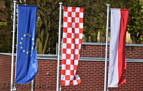 Devostock Flag Union European Poland