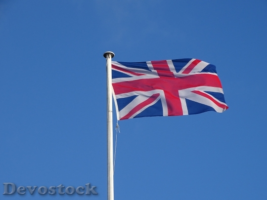 Devostock Flag United Kingdom Blow
