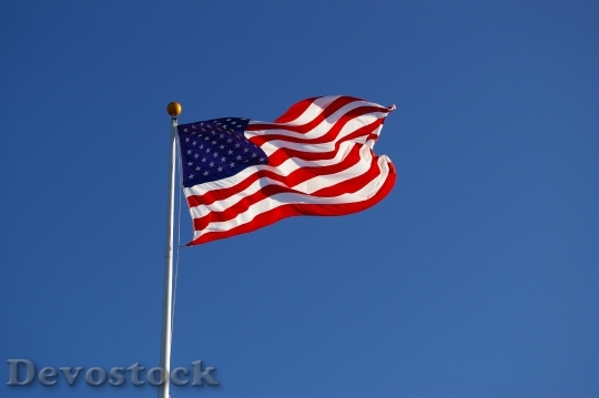 Devostock Flag Usa America Stars 0