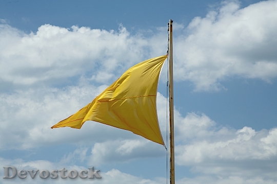 Devostock Flag Wind Sky Colors