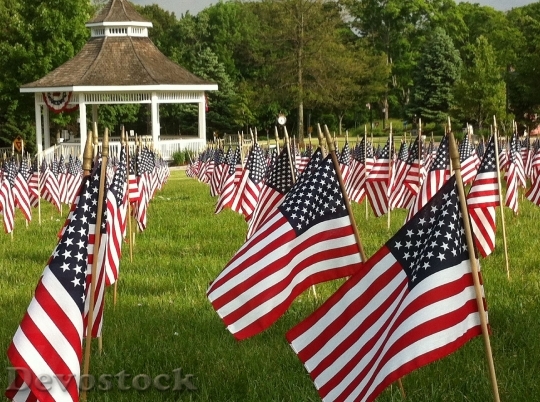 Devostock Flags American Memorial Day