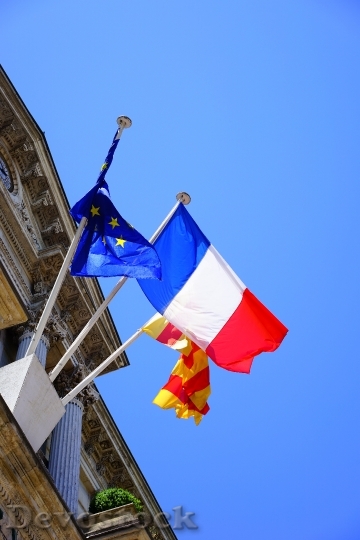 Devostock Flags Blow France French