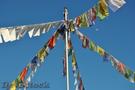 Devostock Flags Buddhism Flag Meditate