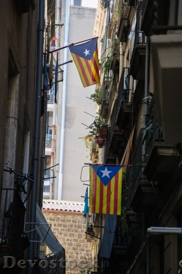 Devostock Flags Catalonia Homes Barcelona