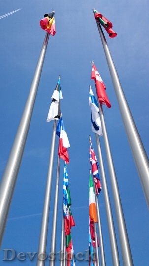 Devostock Flags Europe Flags Mast