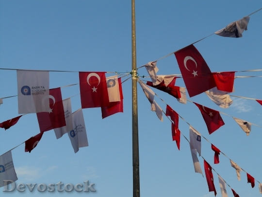 Devostock Flags Pennant Turkish Turkey 0