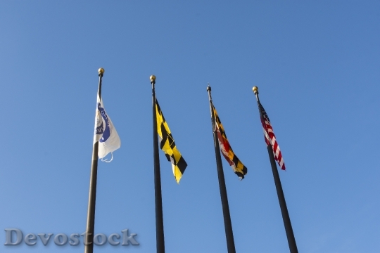 Devostock Flags Poles Maryland State