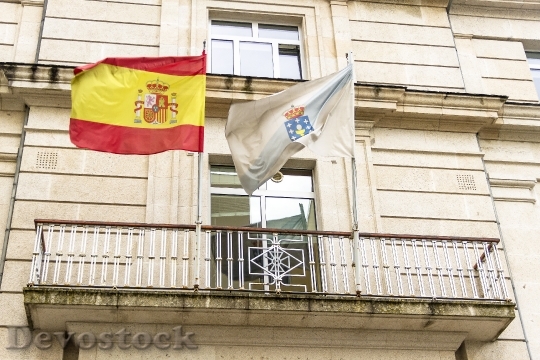 Devostock Flags Spain Galicia Spanish