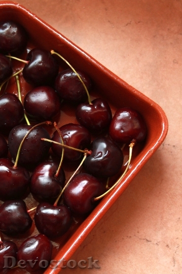 Devostock Food Fruit Cherries Foods