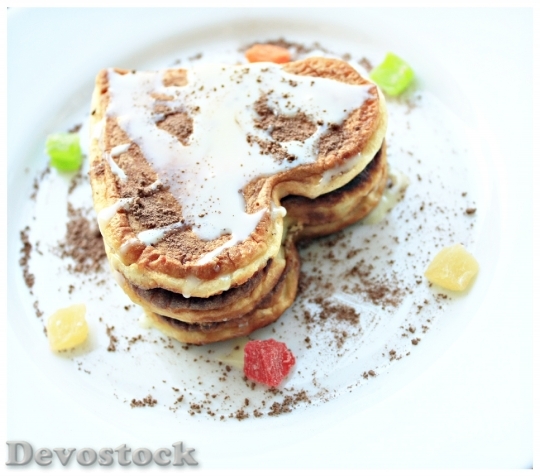Devostock Food Pancakes Meal Dessert