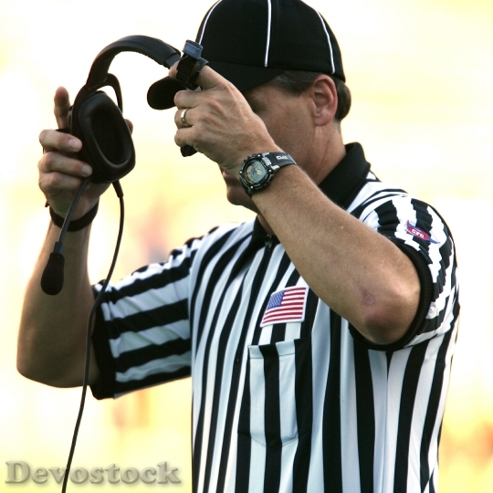 Devostock Football American Football Referee 1