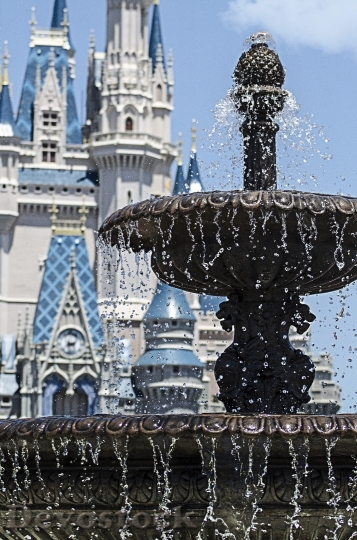 Devostock Fountain Disney World Magic