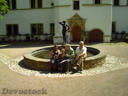 Devostock Fountain Schloss Dornburg Castle