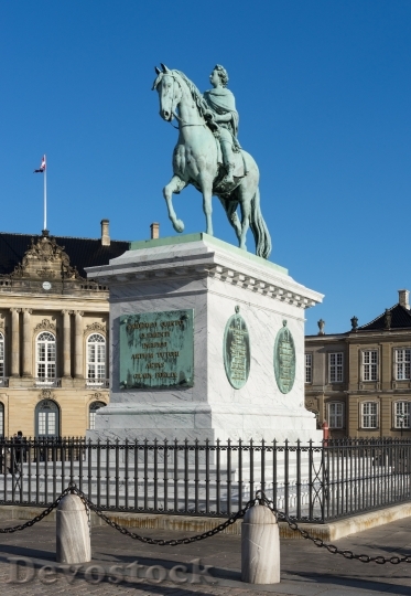 Devostock Frederik 5 Amalienborgplads Copenhagen
