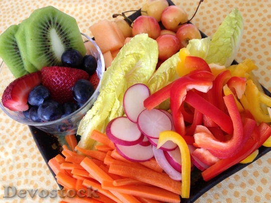 Devostock Fresh Salad Vegetable Fruit