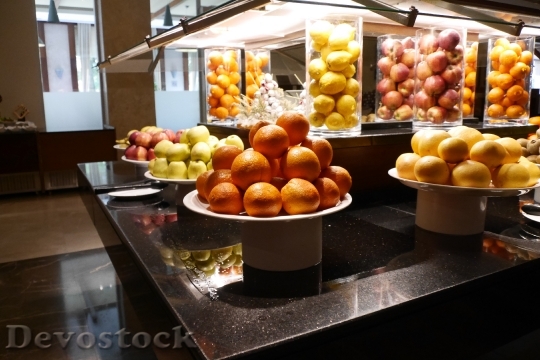 Devostock Fruit Apple Orange Buffet