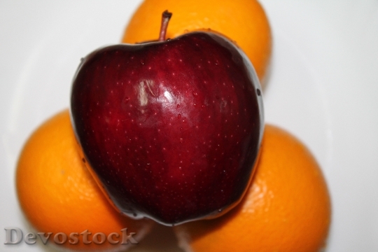 Devostock Fruit Apple Red Food 0