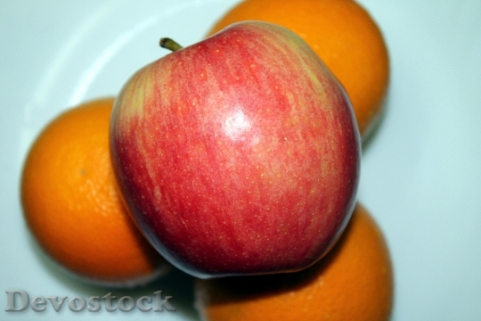 Devostock Fruit Apple Red Food