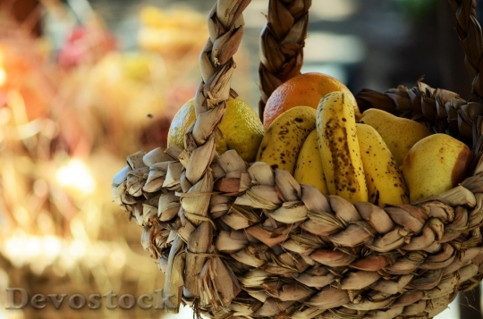 Devostock Fruit Fruit Basket Wicker
