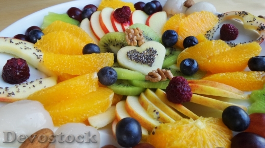 Devostock Fruit Fruit Plate Plate